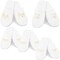 Set of 5 Bridesmaids Slippers - White Bridal Party Shoes for Maid of Honor, Wedding, Spa Party Favors (US Women's 6-9.5)